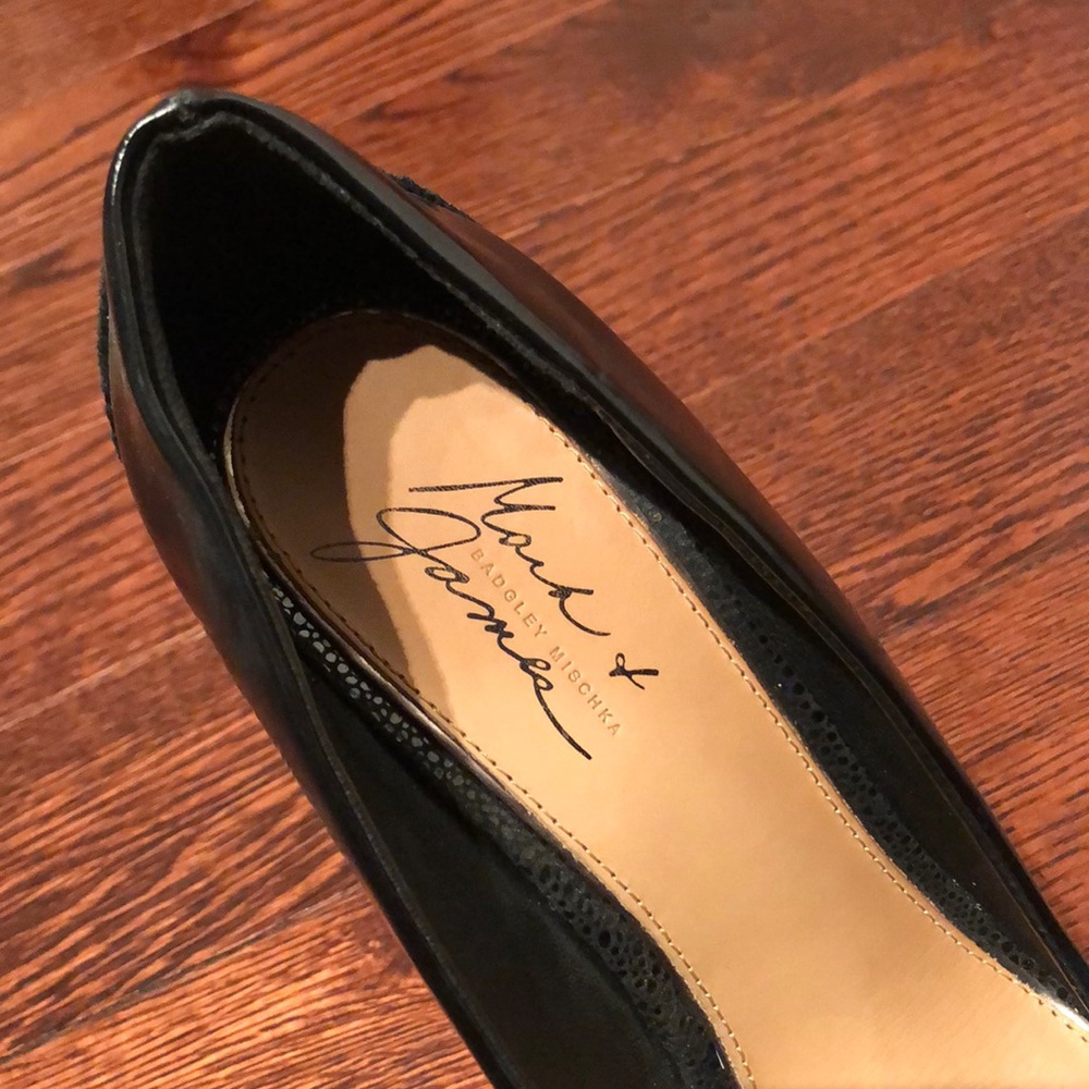 Badgley Mischka Black Wedge Pump - Picture 3 of 6